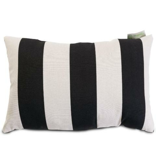 Majestic Home Black Vertical Stripe Small Pillow