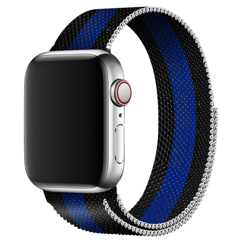 Milanese Loop Bracelet 44mm 40mm Black Blue Design
