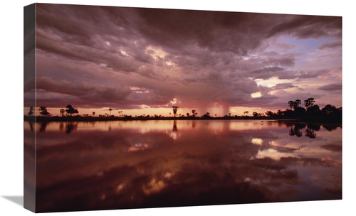 Global Gallery GCS-452971-1624-142 16 x 24 in. Sunset & Storm Clouds O