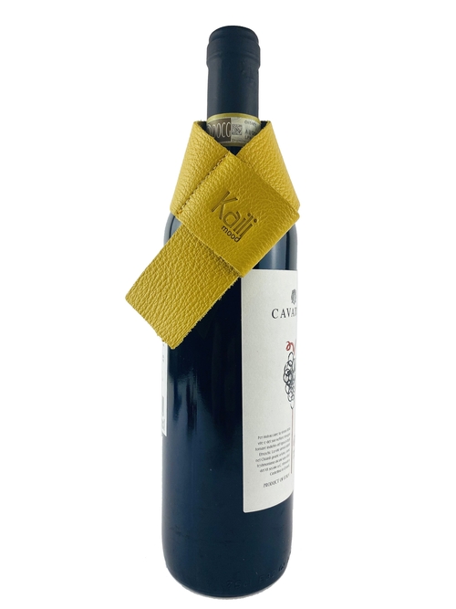 K0010RB | Salvagoccia per Bottiglia Made in Italy in Vera Pelle pieno