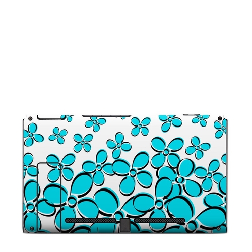 DecalGirl NSB-DFIELD-TEAL Nintendo Switch Console Back Skin - Daisy Fi