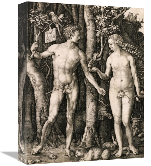 Global Gallery GCS-266248-16-142 16 in. Adam & Eve Art Print - Albrech