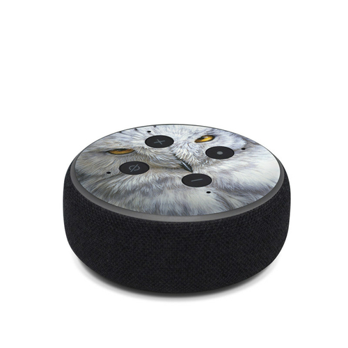 DecalGirl AED3-SNWOWL Amazon Echo Dot 3rd Gen Skin - Snowy Owl