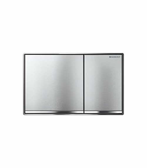 Geberit 115.640.GH.1 ACT- PLT, Dual Sigma60 Flush Plate - Brushed 