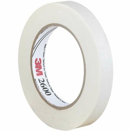 3M T934260 0.75 in. x 60 yards 2600 Masking Tape, White - Case of 