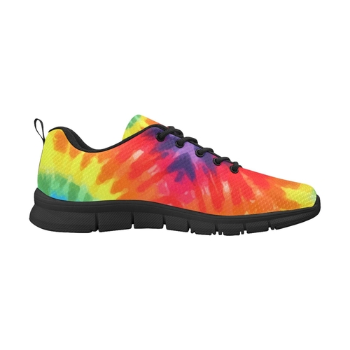 Womens Sneakers - Rainbow Print Running Shoes