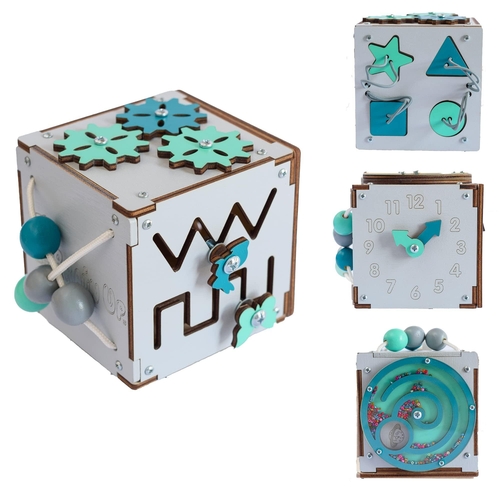 Busy Activity Cube for Travel Toddlers Kids Children Baby   Busy Board