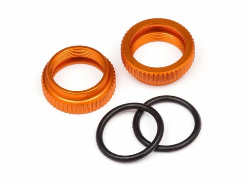 HPI Racing HPI108072 Aluminum Shock Adjuster Savage XS, Orange - 2