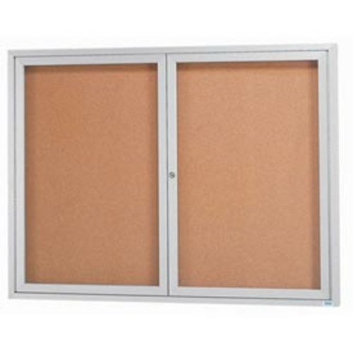 Aarco Products DCC3648RI 48 in. W x 36 in. H Illuminated Enclosed Alum