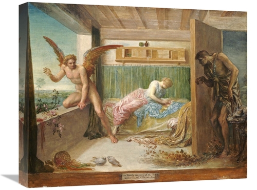 Global Gallery GCS-267558-22-142 22 in. When Poverty Comes in at the D