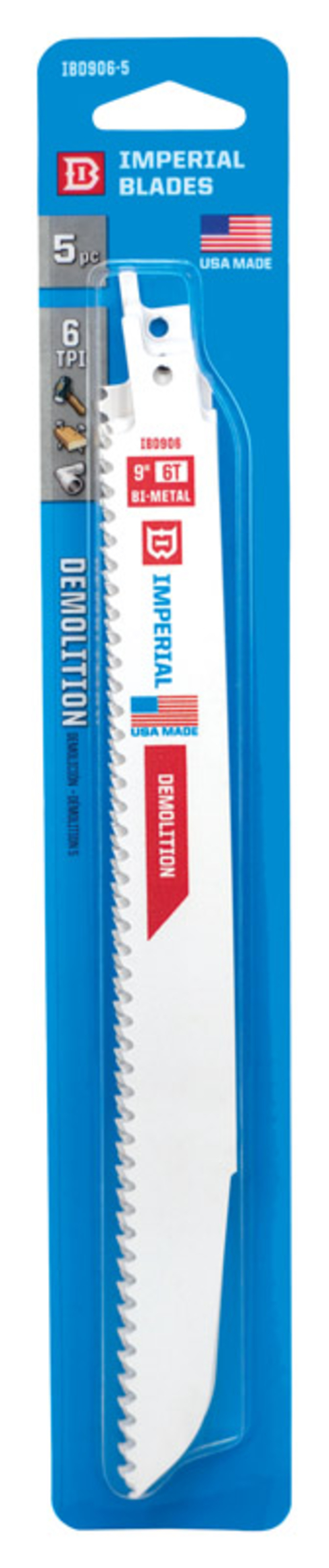 Imperial Blade 2795672 9 in. Bi-Metal Blade - 6 TPI - Pack of 5