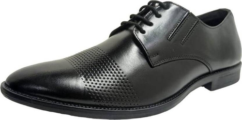 Lace Up For Men Dotted Design  (Size-UK8)(Color-BLACK)