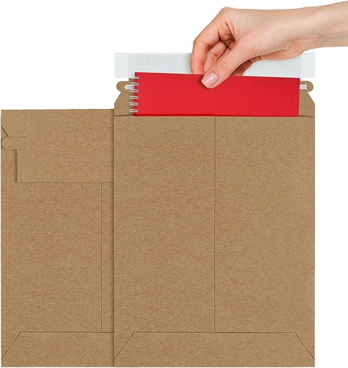 Pack of 100 Natural Kraft Envelopes 11" x 13.5". Brown Self Sealing