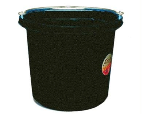 Fortex Industries Inc Flat Back Bucket Fb-124- Black 24 Quart - FB-124