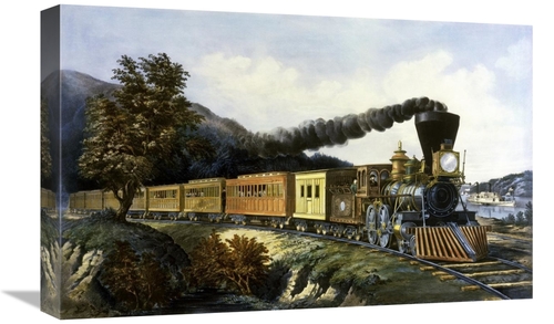 Global Gallery GCS-277160-22-142 22 in. American Express Train Art Pri