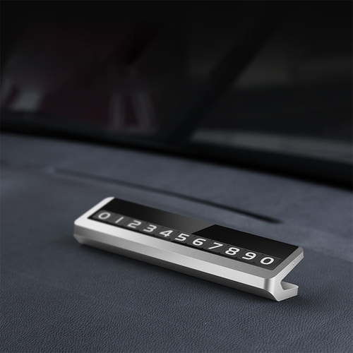 Hideable Car Temporary Parking Card Plate Metal