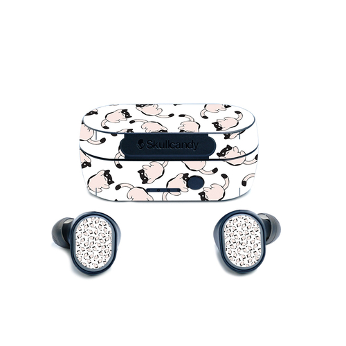 MightySkins SKSE-Raining Cats Skin for Sesh True Wireless Earbuds - Ra