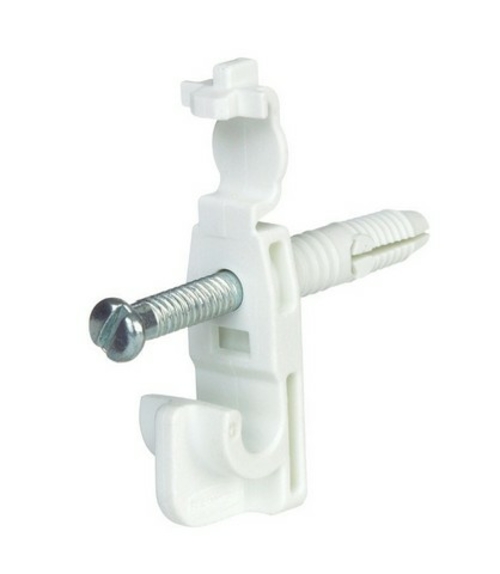 Rubbermaid 3D69-LW-WHT Fast Set Back Clip Drive Pin with Drive Pin