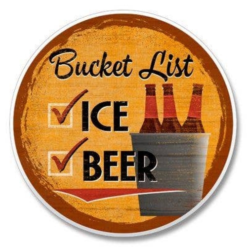 3 Inch Cloth  Patch Bucket List Beer And Ice