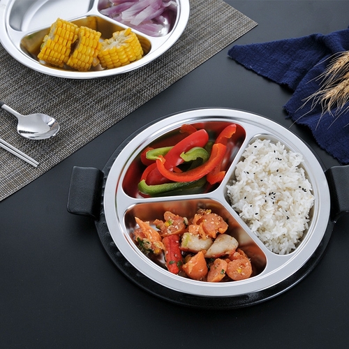 304 Stainless Steel Round Plate With 3