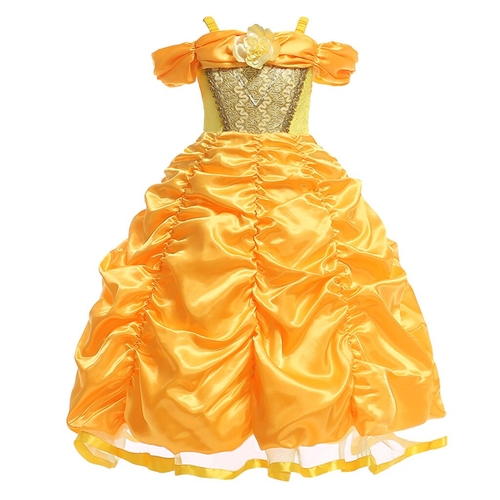 Kids Girls Cosplay Princess Dress Bridesmaid