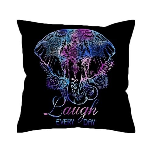 Elephant Cushion Cover Bohemian Pillow Case Lotus