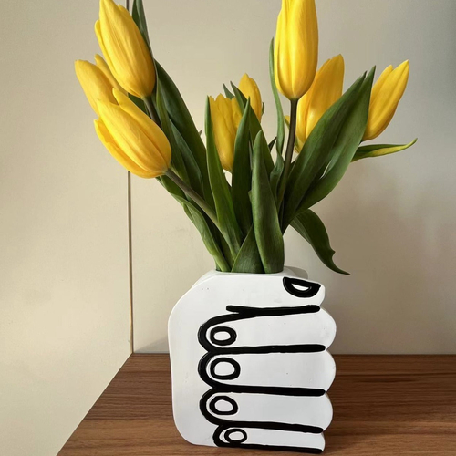 Hand shaped vase beautiful modern decoration creative home desktop res