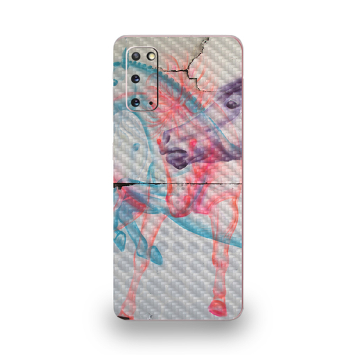MightySkins CF-SAGS20-Damaged Horses Carbon Fiber Skin for Samsung Gal