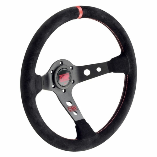 Racing Steering Wheel OMP Corsica Black/Red Ø 35 cm