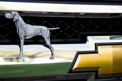 Grillie Pointer-P Pointer Antique Pewter Ornament, 4.375 x 5.625 i