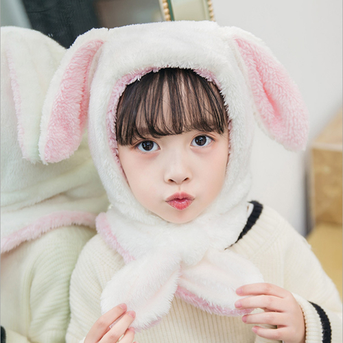 Adjustable Kid Baby Girls Thick Scarf Earflaps