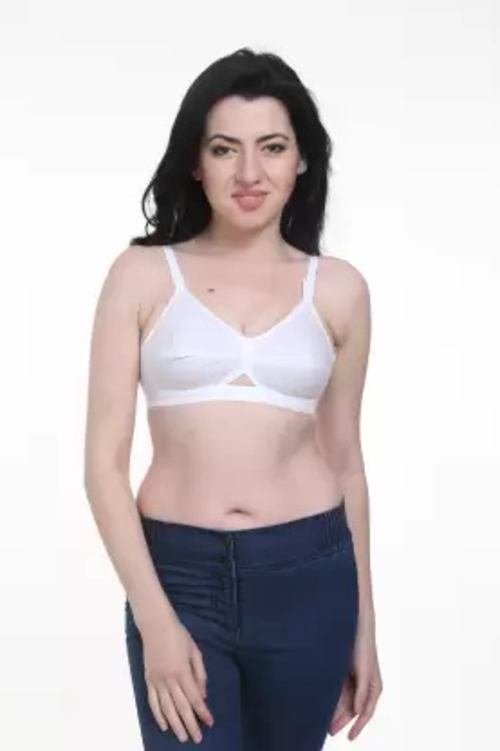 Women T-Shirt Non Padded Bra (White)