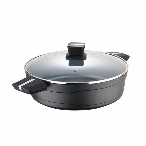 Pot with Glass Lid San Ignacio Bistro SG6427 Drop Aluminium (Ø 28 x 8