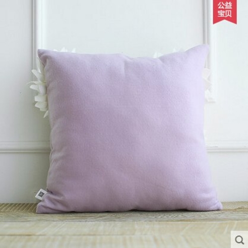 Home 1 Pcs 45*45 cm Purple Cotton Linen Square