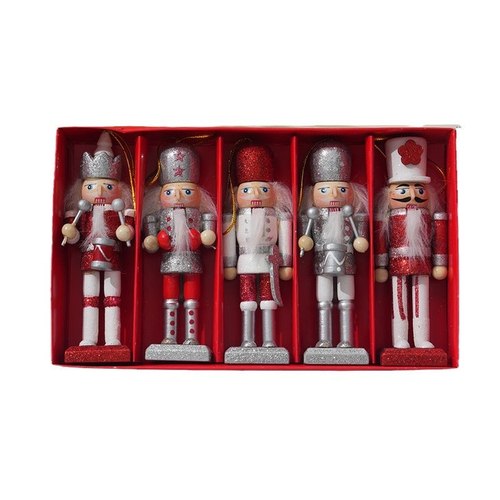 Christmas Decoration 13CM Nutcracker Puppet Pendant Creative Wooden