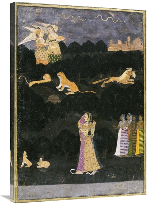 Global Gallery GCS-268193-36-142 36 in. Krishnabhisarika Nayika Art Pr