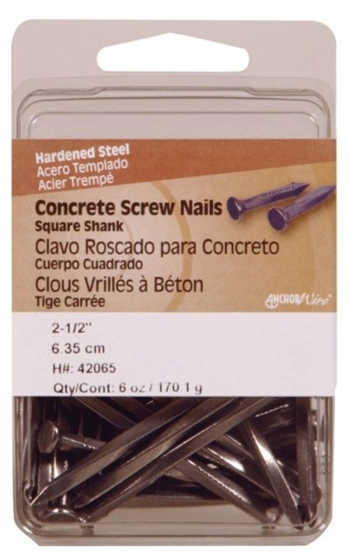 Hillman 42065 2.5 in. Concrete Shank Screw Nails- pack of 5