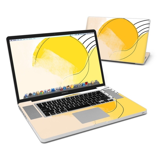 DecalGirl MBP17-ABSTYLW MacBook Pro 17in Skin - Abstract Yellow