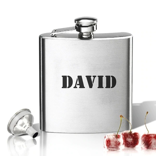 Stainless Steel Hip Flask (8 oz) Personalized to your desire