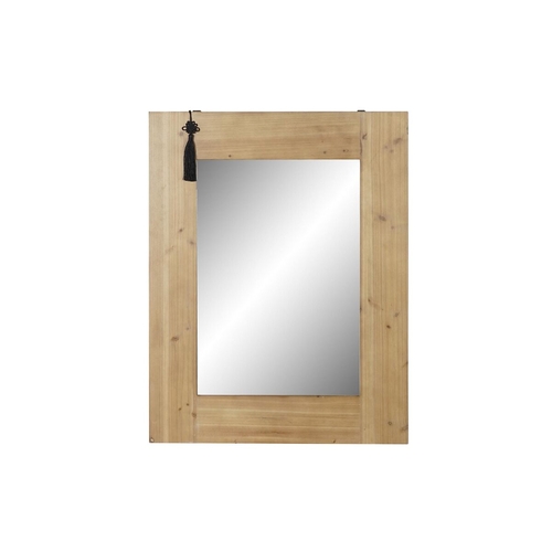 Wall mirror DKD Home Decor Fir Natural Red MDF (70 x 2 x 90 cm)