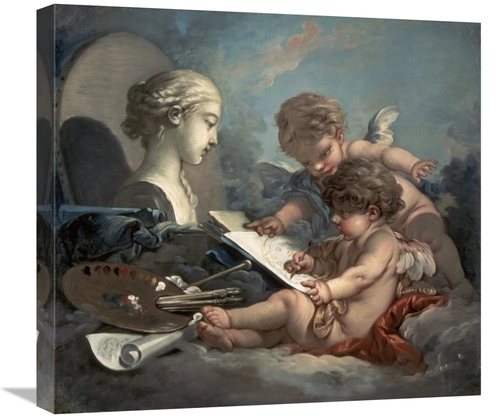Global Gallery GCS-276816-22-142 22 in. Amore, Allegory of Paintin