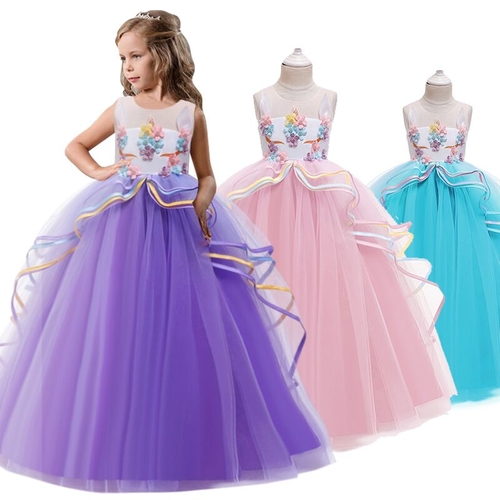 Elegant Kids Dresses For Girls Wedding Pageant
