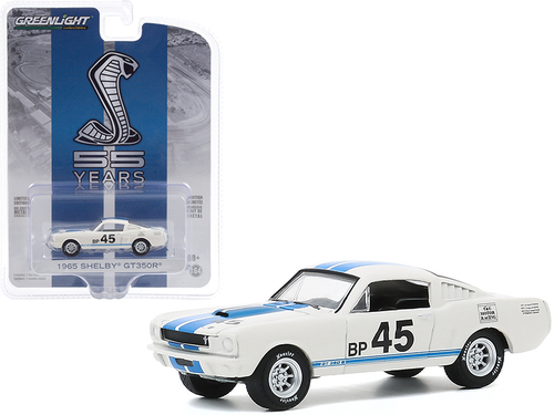 1965 Ford Mustang Shelby GT350R #45 White with Blue Stripes \Mustang
