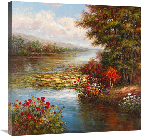 Global Gallery GCS-134469-3030-142 30 x 30 in. Rue Du Lac Art Print - 