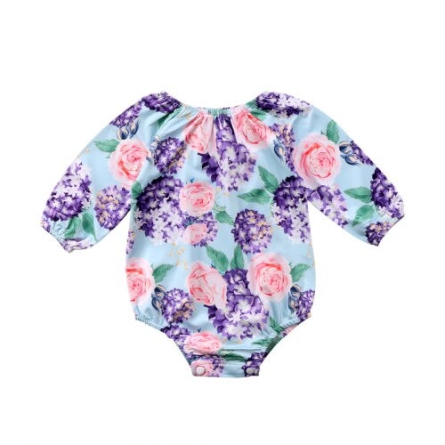 Newborn Baby Girl Infant Long Sleeve Jumpsuit