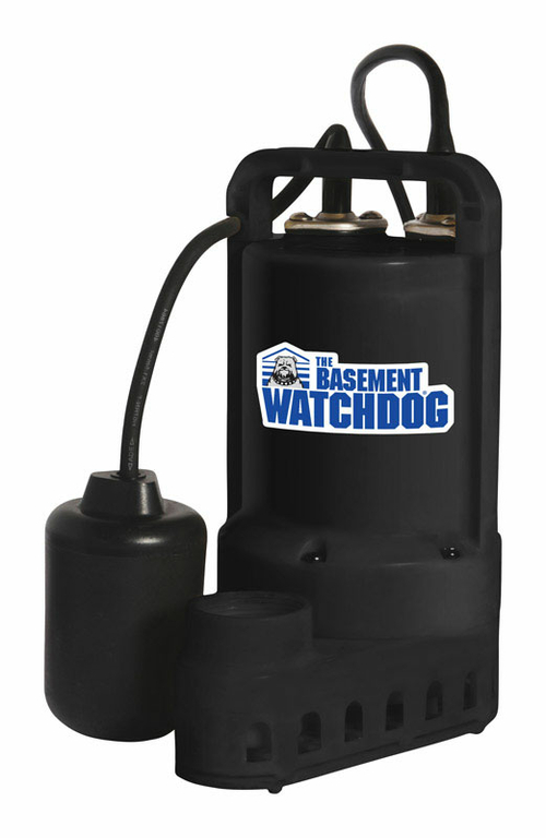 Basement Watchdog 4793501 1 by 3 HP 3700 Gph Plastic Submersible Sump 