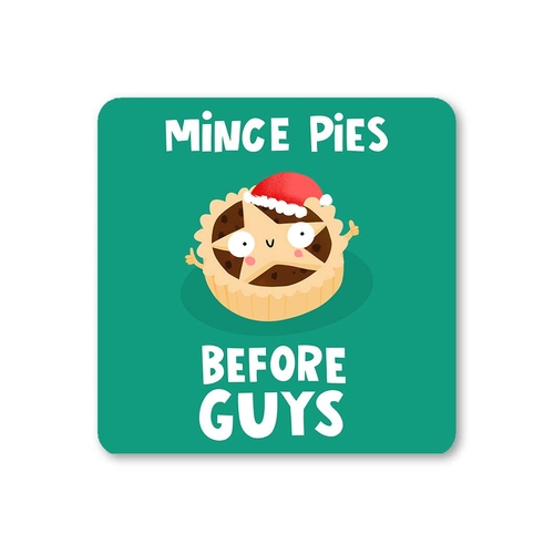 Mince Pies Christmas Coaster (Pack of 6)