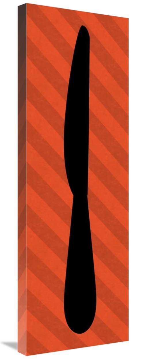 Global Gallery GCS-467118-1236-142 12 x 36 in. Mealtime - Red Stripes 