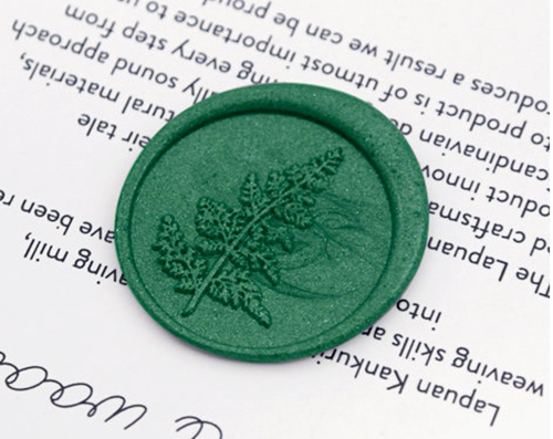 Fern Leaf Metal Stamp / Wedding Wax Seal Stamp