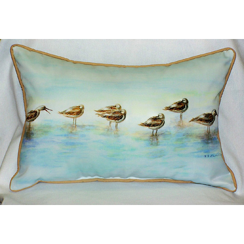 Betsy Drake HJ024 Avocets Art Only Pillow 15"x22"